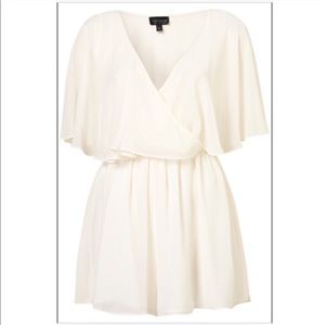 Top shop size 4/small white play suit romper